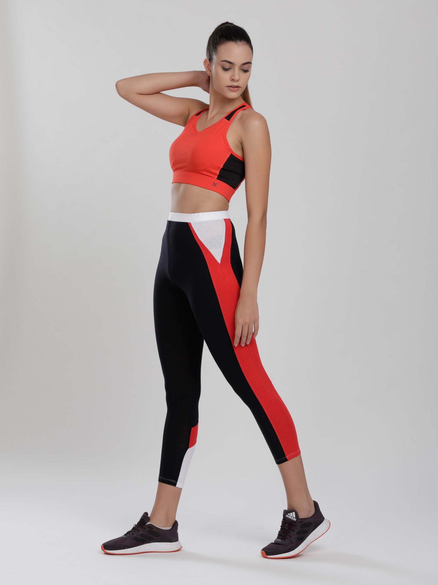 Buy Zelocity High Rise Light Support Leggings - Red Mahogany at Rs.628  online | Activewear online